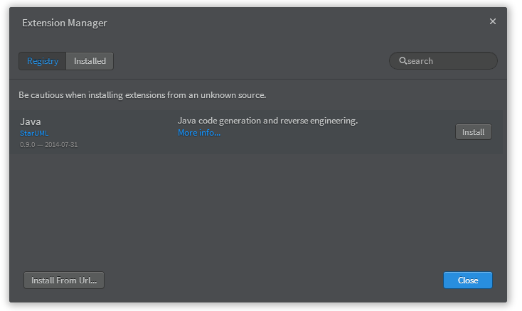 Extension Manager